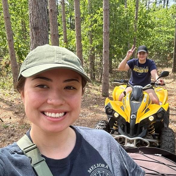 Andrea and I on ATVs